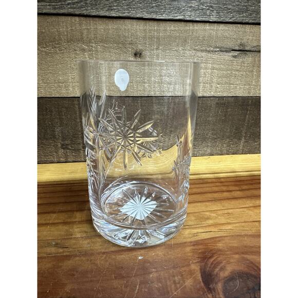 Waterford Crystal Snow Crystals 6” Pillar Candle Hurricane Original Box - Picture 5 of 11